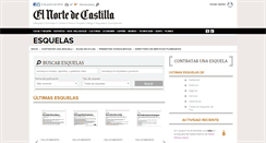 Desktop Screenshot of esquelas.elnortedecastilla.es